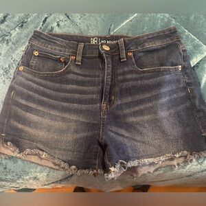 No Boundaries Women's Jean Shorts - Deep Blue